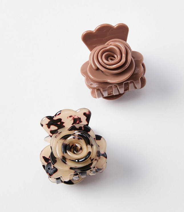 Flower Claw Hair Clip Set