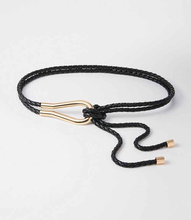 Faux Leather Rope Belt