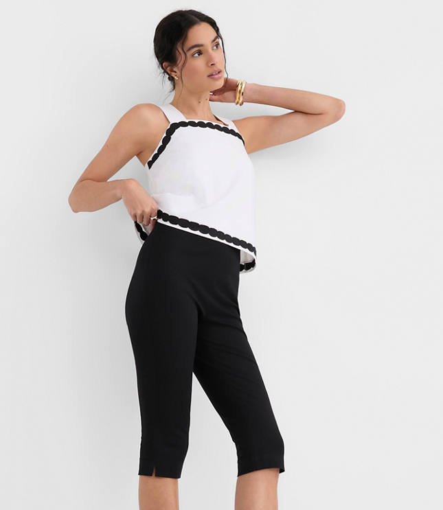 Petite Slim Crop Pants in Bi-Stretch
