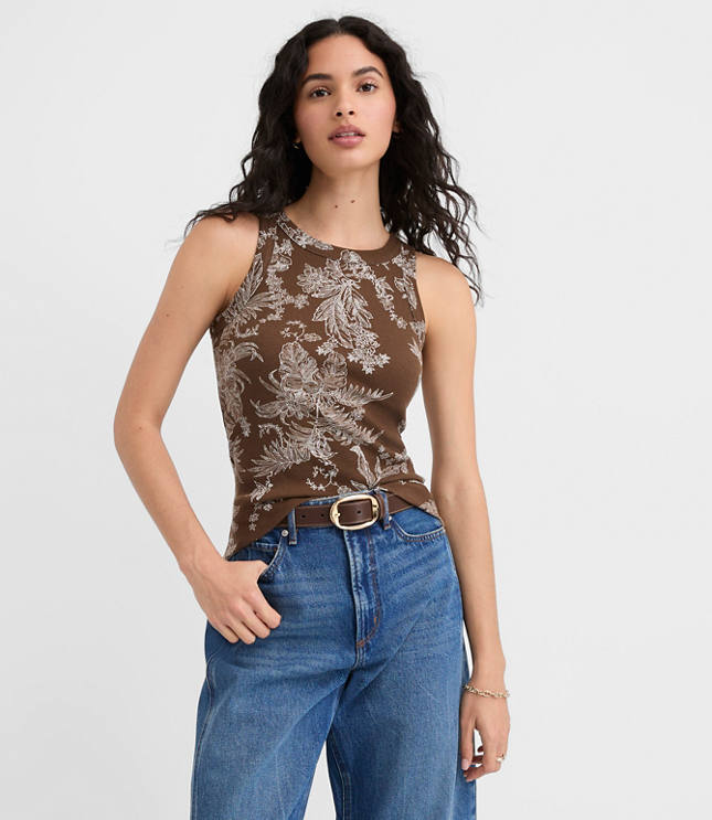 Petite Floral Toile Perfect Tank