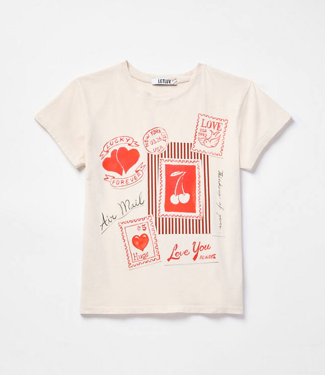 Letluv Love You Postcards Tee