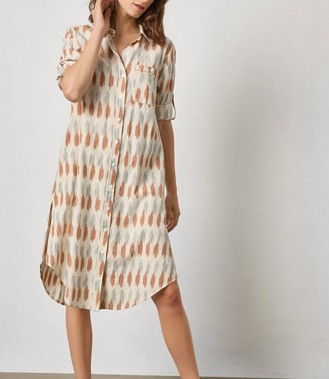 Lilla P Ikat Shirt Dress