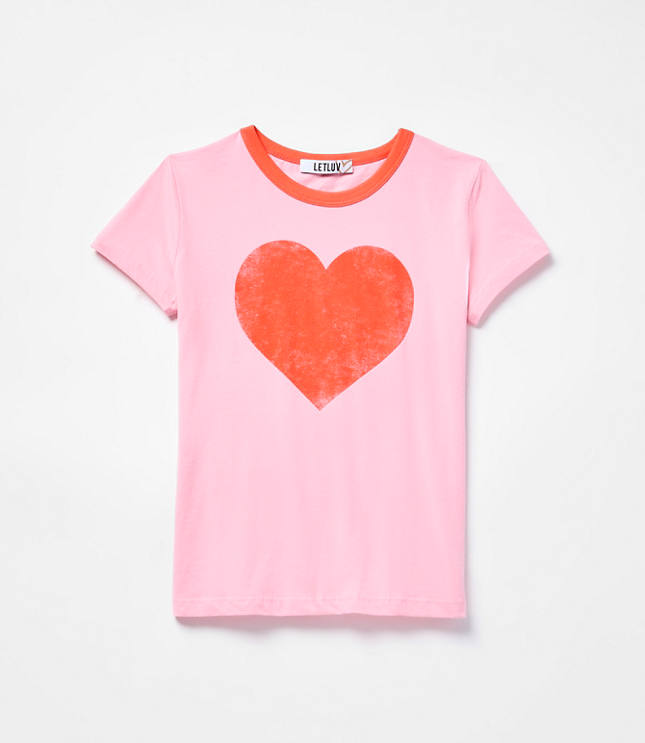 Letluv Pink Heart Tee