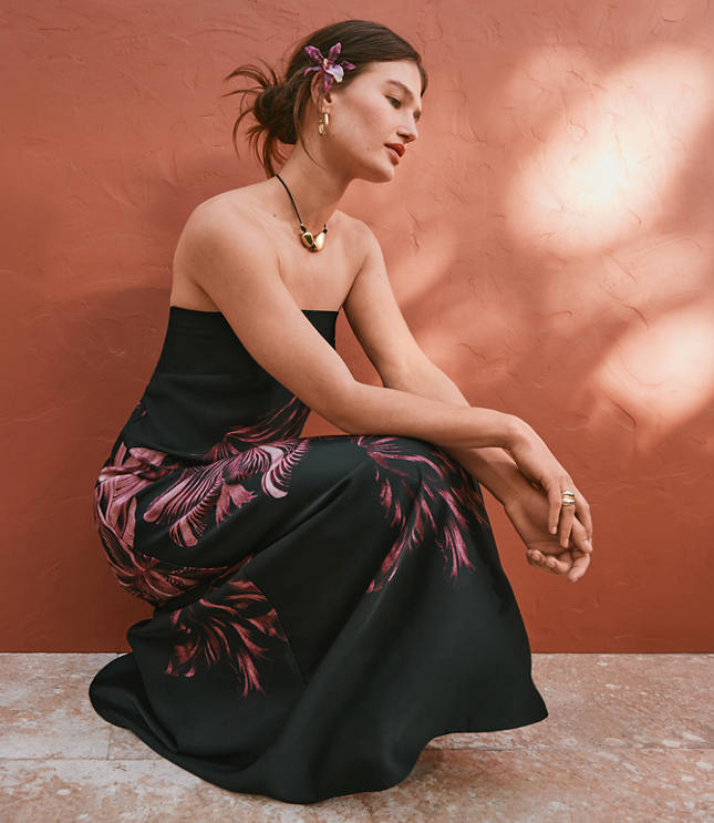 Petite Lily Strapless Maxi Dress