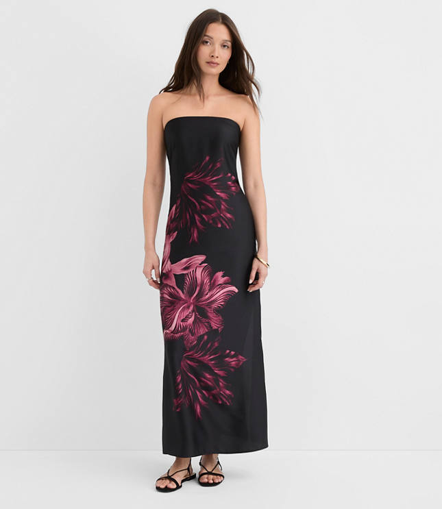 Petite Lily Strapless Maxi Dress