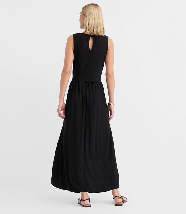 Petite Drop Waist Bubble Midi Dress carousel Product Image 3