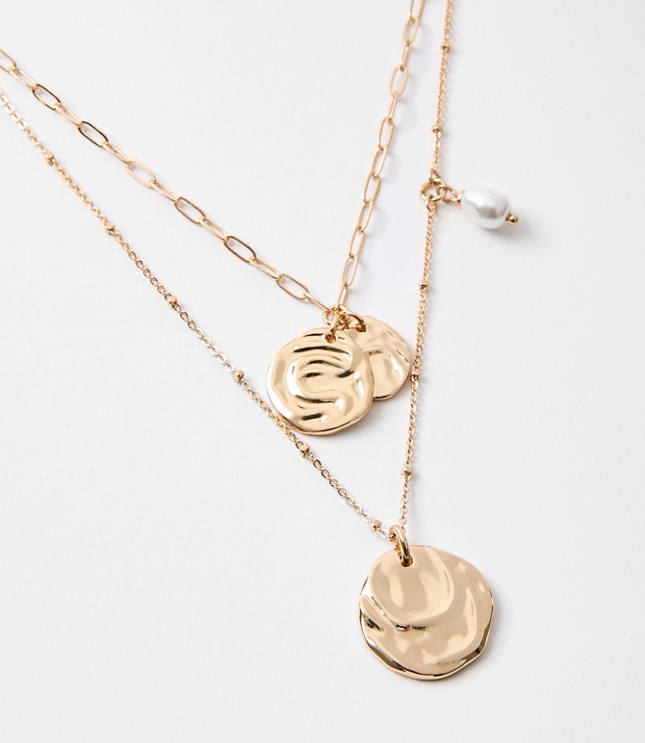 Coin Layered Necklace Set