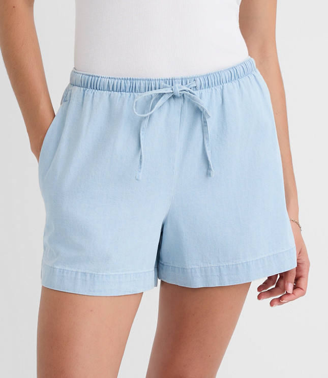 Sawyer Pull On Shorts Chambray