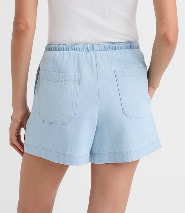Sawyer Pull On Shorts in Chambray