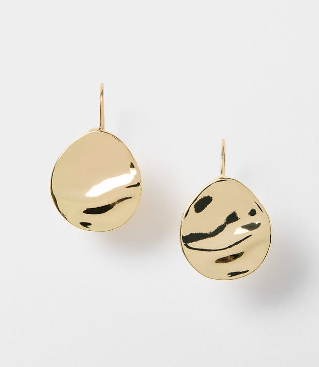 Molded Coin Pull Through Earrings