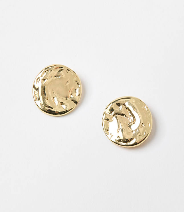 Coin Stud Earrings