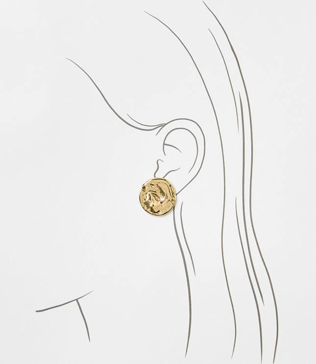 Coin Stud Earrings
