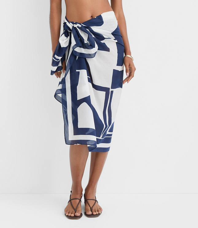 LOFT Beach Geo Sarong carousel Product Image 2
