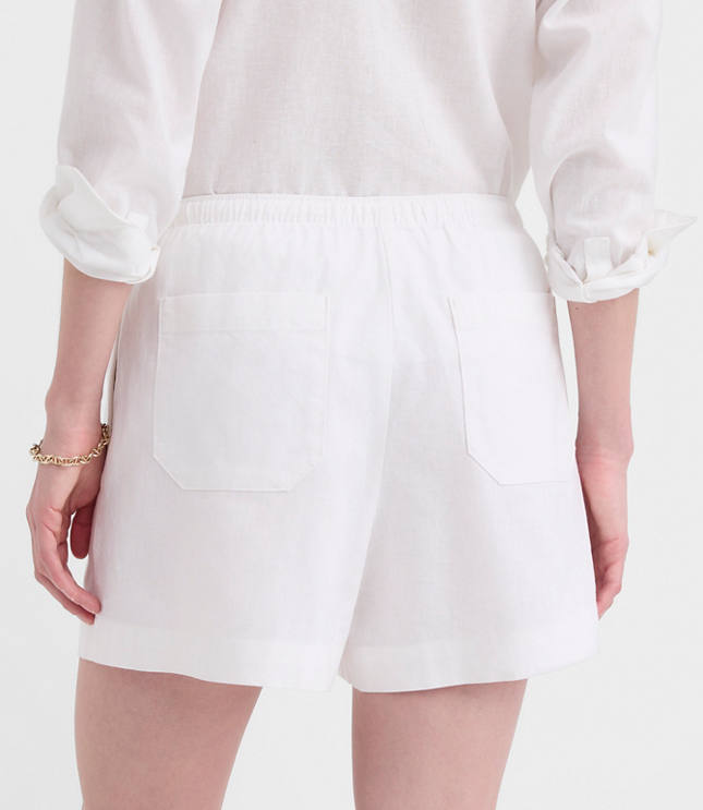 Petite Sawyer Pull On Shorts Linen Cotton