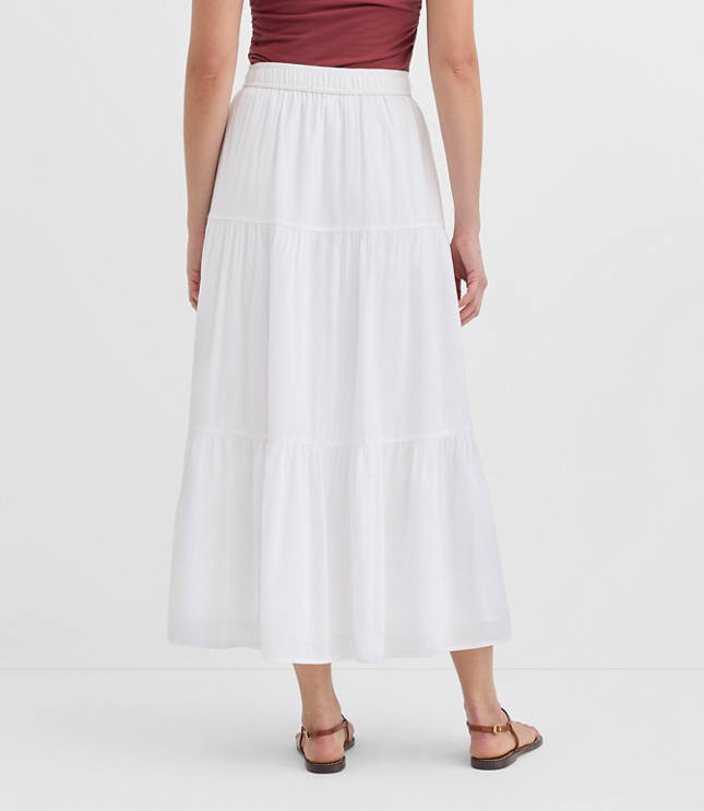 Petite Tiered Maxi Skirt