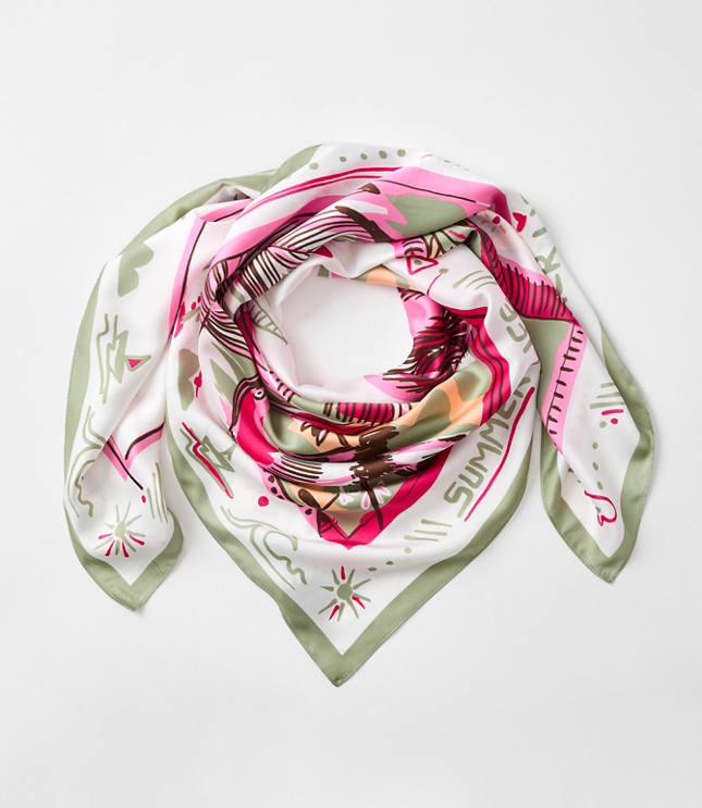 Summer Life Square Scarf