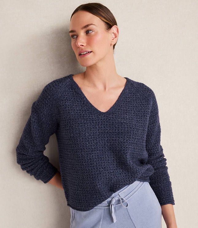 Haven Well Within Merino Wool Blend V-Neck Sweater
