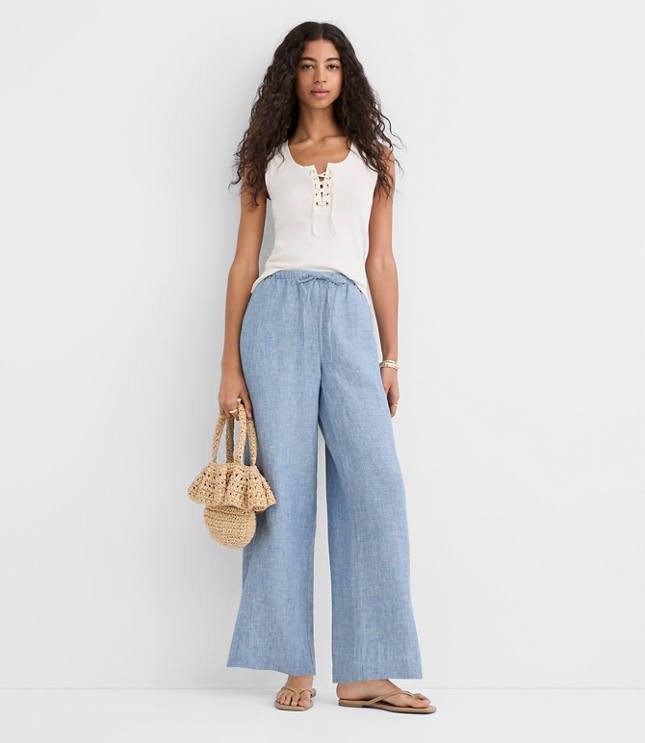 Sawyer Pull On Pants in Linen
