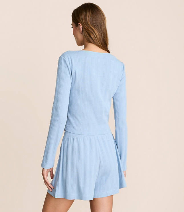 Lou & Grey Pointelle Pajama Cardigan carousel Product Image 3