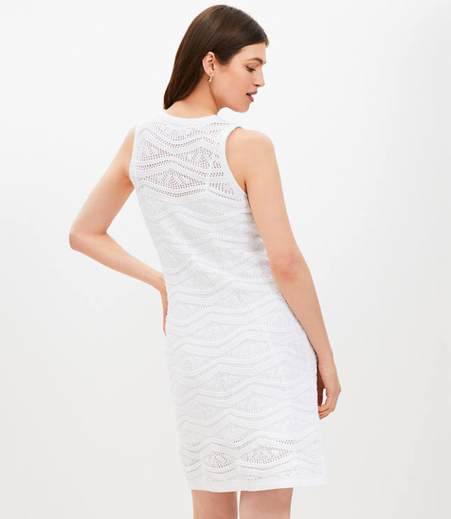 Petite Crochet Mini Tank Dress