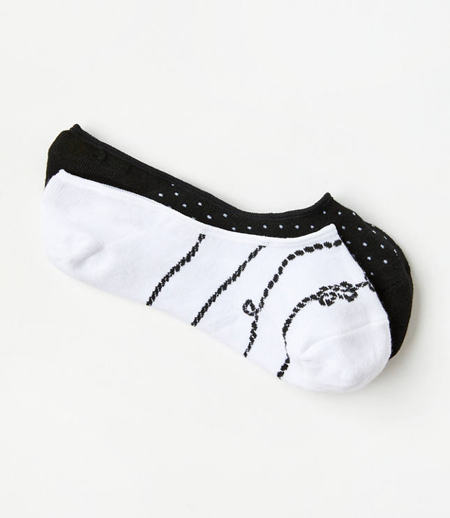 Sailor Rope & Dot No Show Sock Set