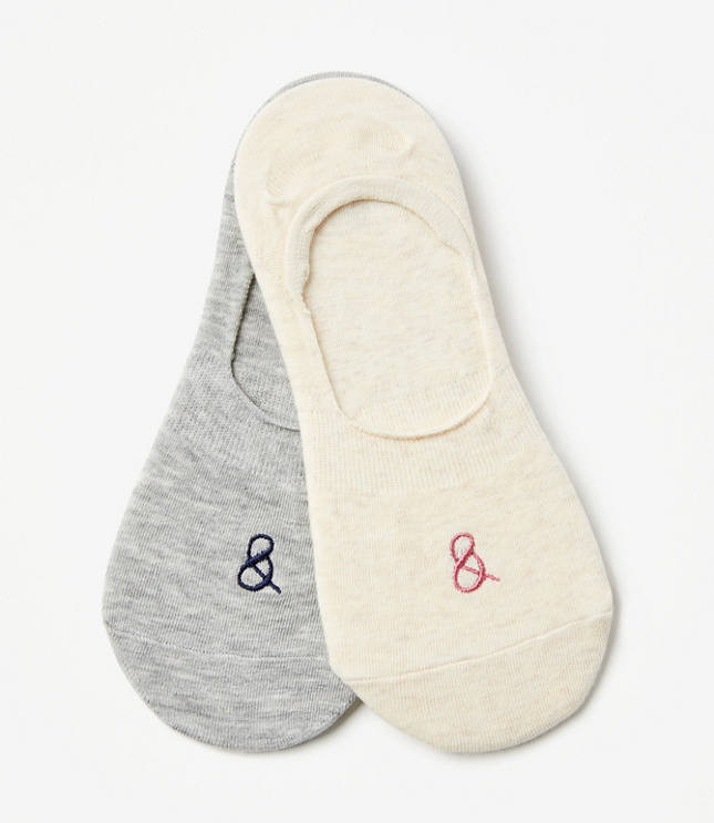 Lou & Grey Heathered No Show Sock Set
