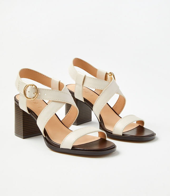 Buckle Block Heel Sandals