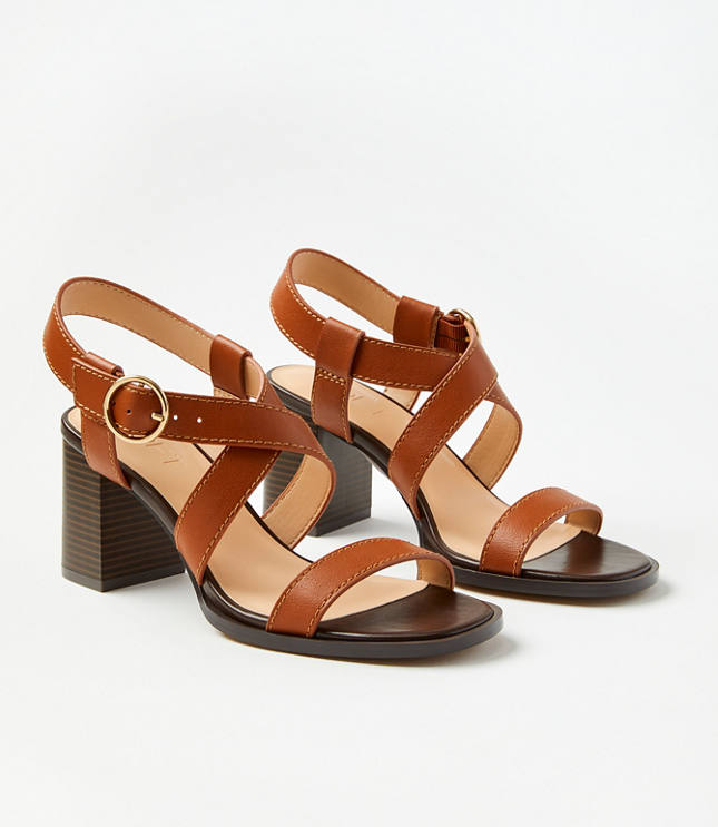 Buckle Block Heel Sandals
