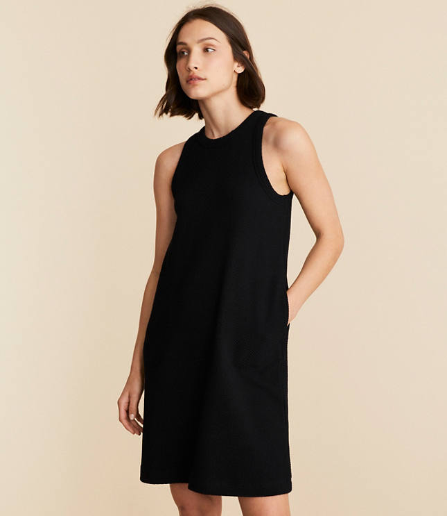 Lou & Grey Textured Pocket Halter Dress