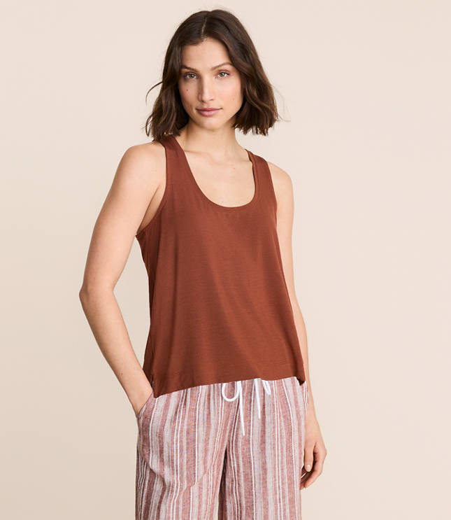 Lou & Grey Essential Modal Scoop Neck Tank Top carousel Product Image 1
