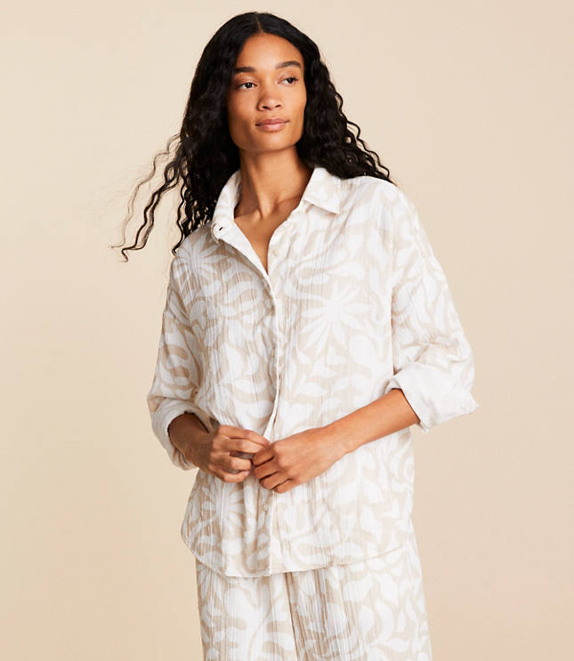 Lou & Grey Jungle Gauze Shirt