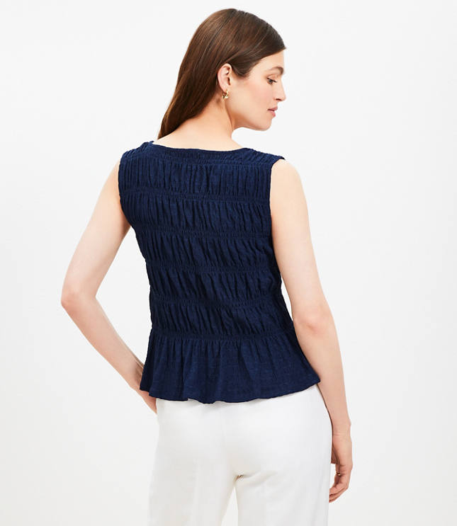 Double Tie Smocked Top