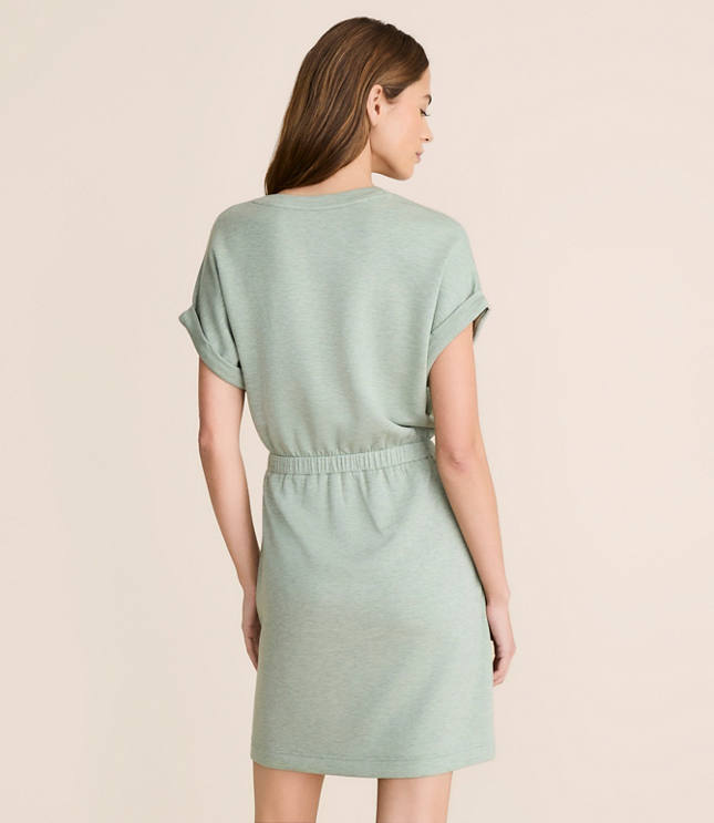 Lou & Grey Heathered Scubasoft Mini Pocket Dress