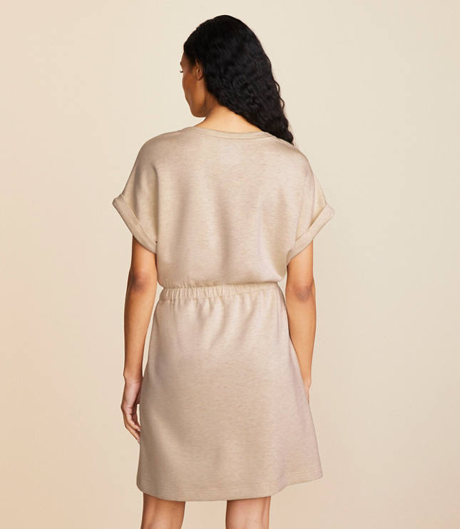 Lou & Grey Heathered Scubasoft Mini Pocket Dress