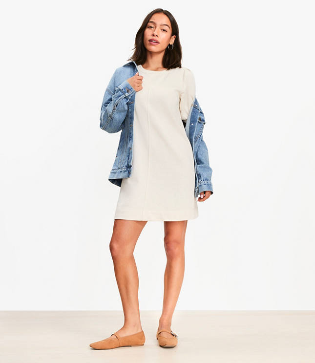 Short Sleeve Sweatshirt Mini Dress