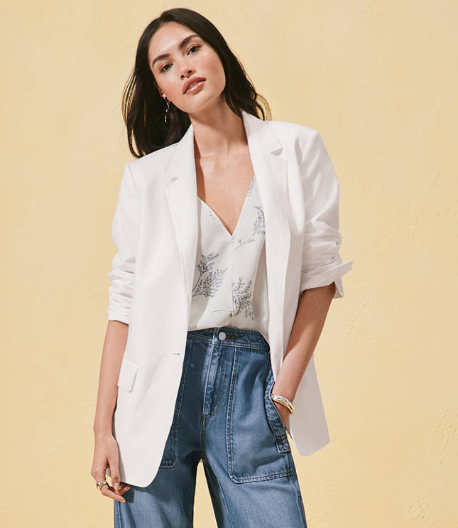 Oversized Linen Cotton Modern Blazer