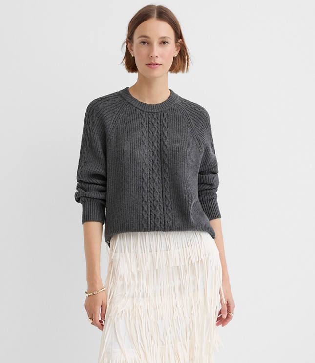 Ribbed Cable Sweater