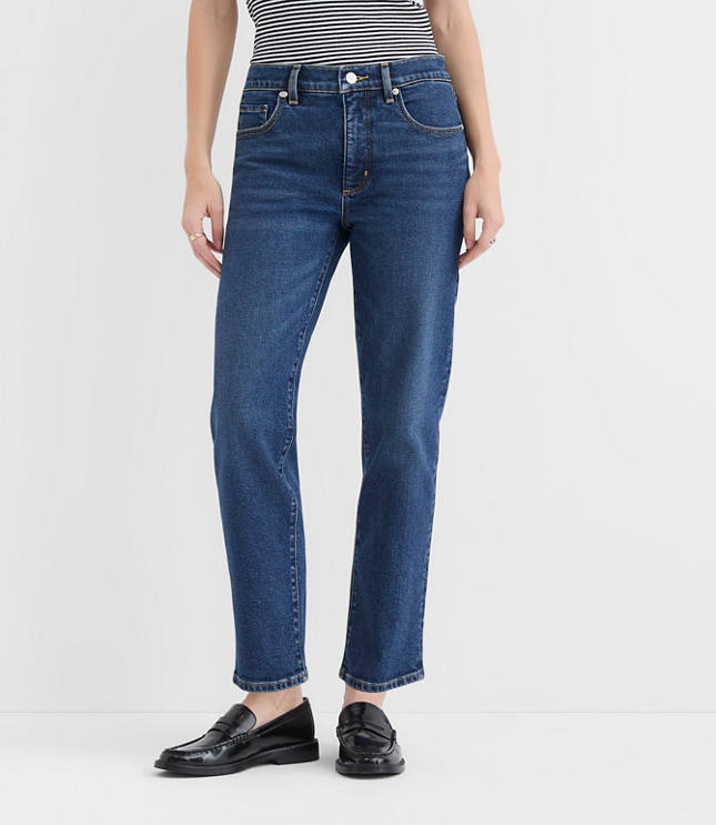 Rivete Tall Curvy Mid Rise Slim Jeans in Muse Wash