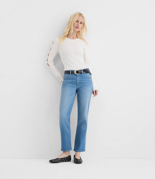 Rivete Tall Mid Rise Slim Jeans in Vintage Mid Wash