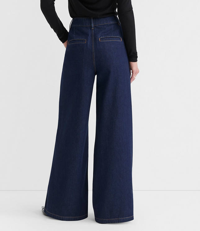 Tall Curvy High Rise Trouser Jeans in Dark Rinse