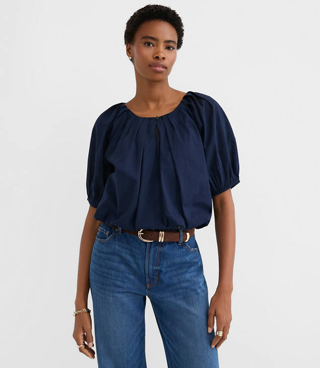 Petite Bubble Blouse