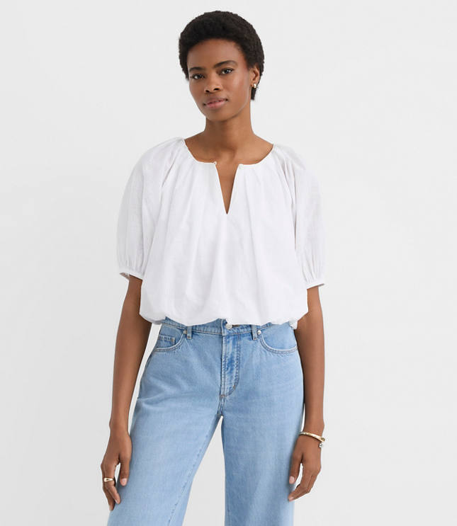 Petite Bubble Blouse