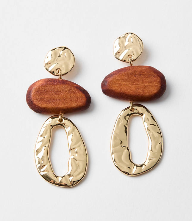 Wood Statement Earrings