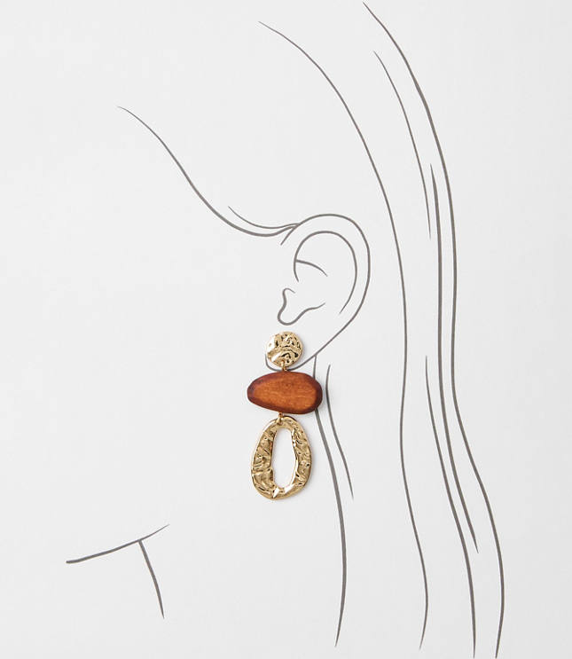 Wood Statement Earrings