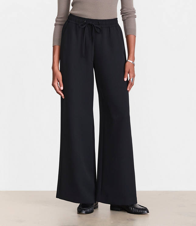 Tall LOFT Versa Crepe Drape Drawstring Pants