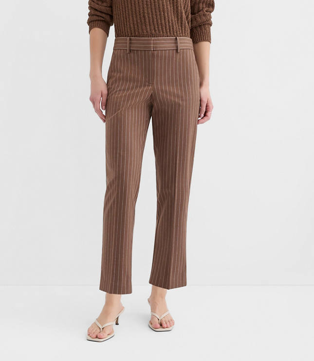 Petite Riviera Slim Pants in Pinstripe