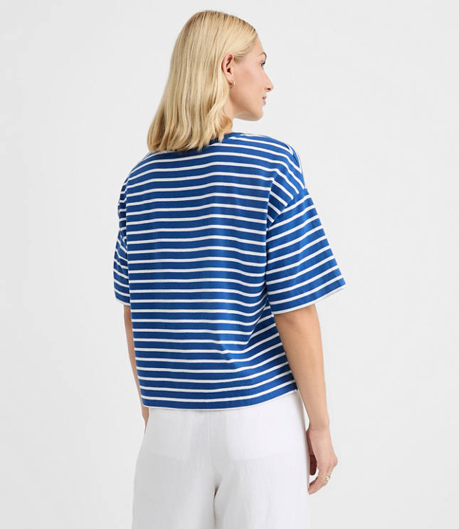 Striped Jersey Modern Tee carousel Product Image 3