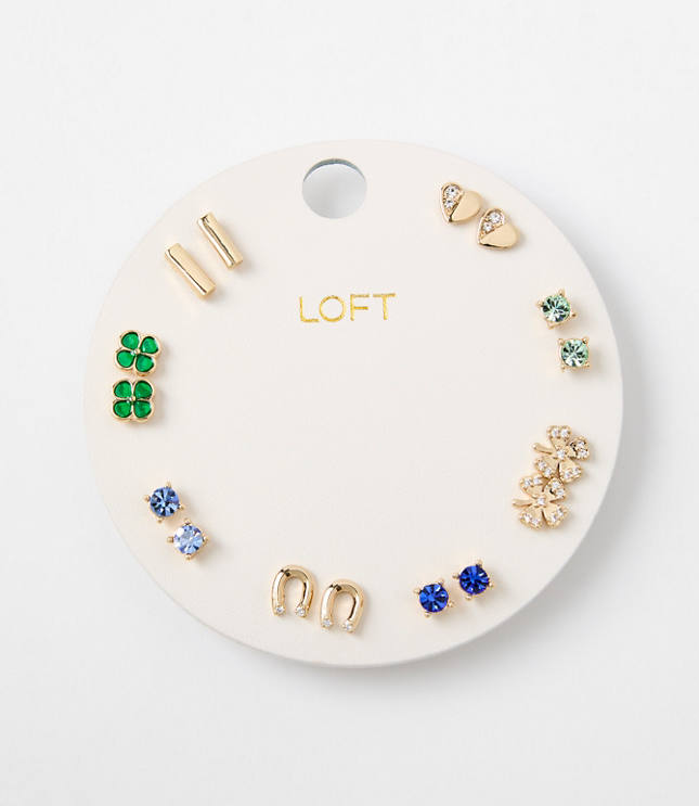 Lucky Clover Stud Earring Set