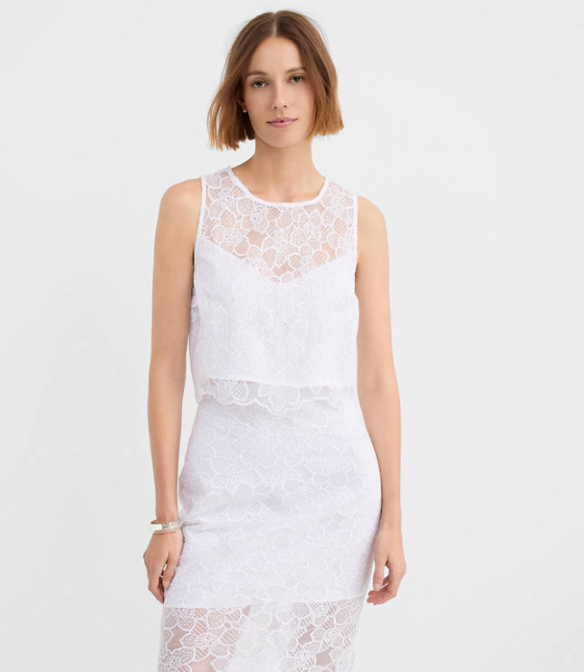 Floral Lace Shell