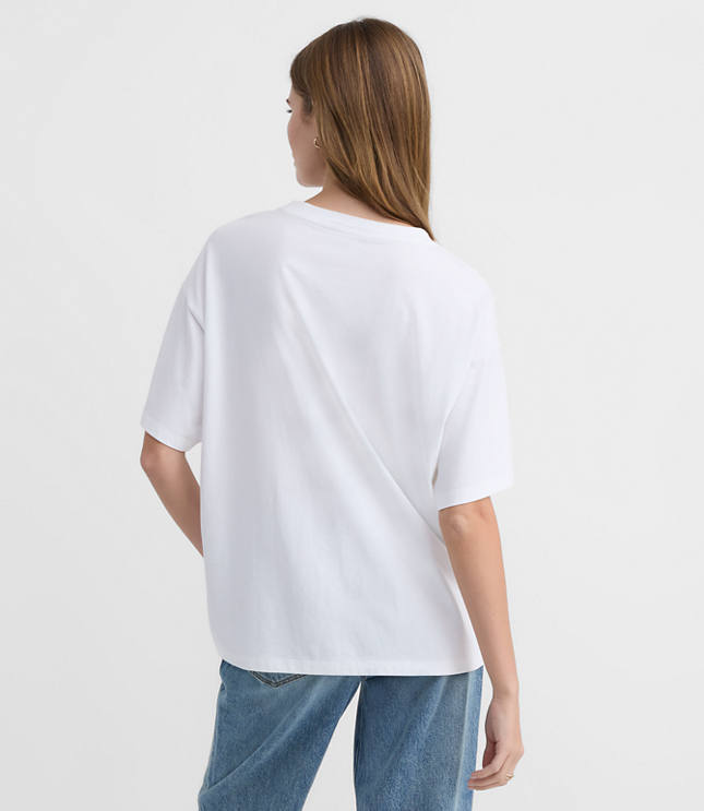 Palm Tree Oversized Jersey Modern Tee